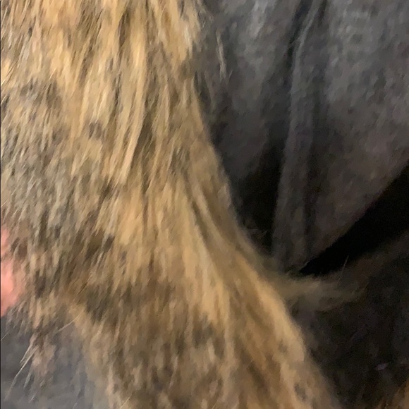 Adorable wool sweater with faux fur collar - Picture 4 of 8